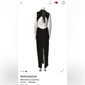 Reformation Black dress